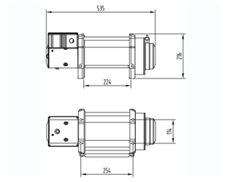 Powerful 12V DC 4X4 off-Road 15000 Lbs Electric Winch