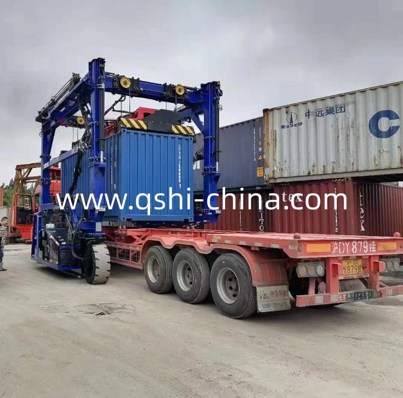 Automated Shipping Container Lift Straddle Carrier